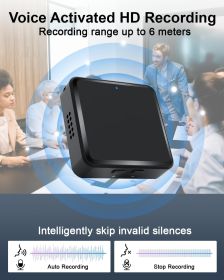 Magnetic Digital Voice Recorder With AI-Triple Noise Reduction,Portable Audio Recorder Compatible With Smart Cell Phone PC Recording Device For Lectur