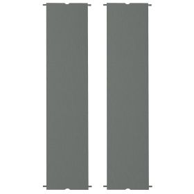 2 Pcs Pergola Replacement Canopy, UV Protection Pergola Shade Cover, Easy to Install, for 10 x 10ft Pergola, Dark Gray