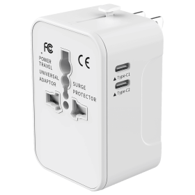 Universal Travel Adapter, Portable Worldwide All-in-One Plug Adapter With 3 USB