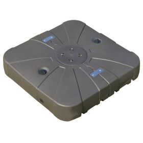 Square Cantilever Patio Umbrella Base with 4 Wheels for Easy Moving, Heavy Duty Umbrella Stand Weight, 330 lb Capacity Sand or 286 lb Capacity Water, (Option: Coffee Brown-915x220x915 mm)