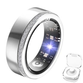 2025 New Smart Ring For Women Luxury Elegant Diamond Ring With Visible Tech Core Heart Rate Sleep Tracker Fitness Health Monitor IP68 Waterproof  Comp (Option: Seven)